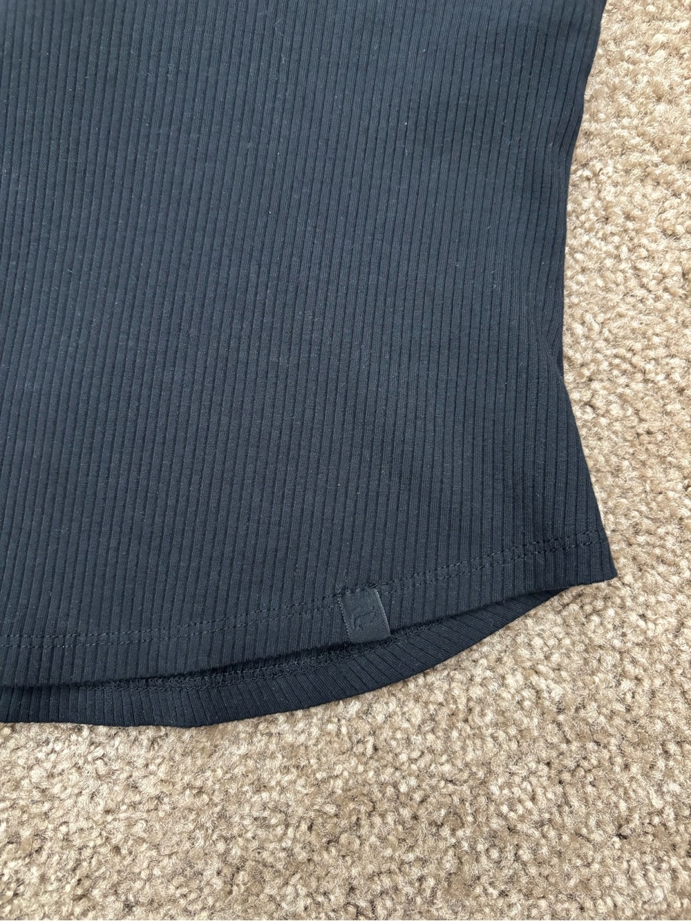 Fabletics Black Ribbed Tank Top - Picture 2 of 4